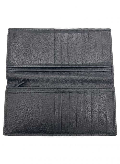 GUCCI（グッチ）GUCCI (グッチ) 長財布 ブラックの古着・服飾アイテム