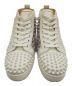 中古・古着 Christian Louboutin (クリスチャン・ルブタン) ハイカットスニーカー ホワイト×シルバー サイズ:39 1/2：40000円