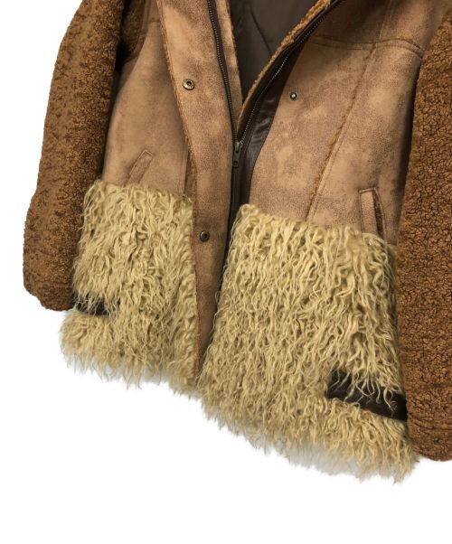 ALEXIA STAM（アリシアスタン）ALEXIA STAM (アリシアスタン) ムートンジャケット ブラウン サイズ:FREEの古着・服飾アイテム