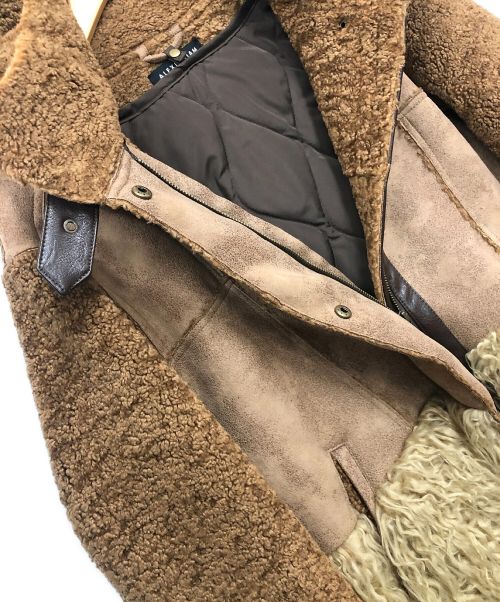 ALEXIA STAM（アリシアスタン）ALEXIA STAM (アリシアスタン) ムートンジャケット ブラウン サイズ:FREEの古着・服飾アイテム