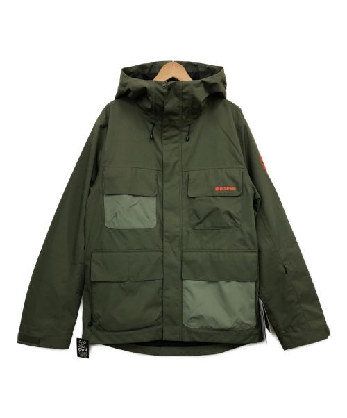 Bonfire Snowboarding（ボンファイア）Bonfire Snowboarding (ボンファイア) スノーボードウェア(ジャケット) オリーブ サイズ:Mの古着・服飾アイテム