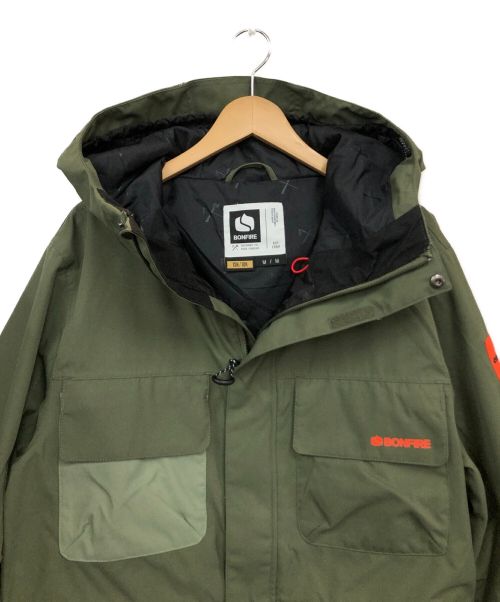 Bonfire Snowboarding（ボンファイア）Bonfire Snowboarding (ボンファイア) スノーボードウェア(ジャケット) オリーブ サイズ:Mの古着・服飾アイテム