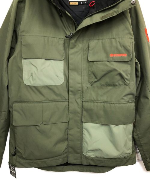 Bonfire Snowboarding（ボンファイア）Bonfire Snowboarding (ボンファイア) スノーボードウェア(ジャケット) オリーブ サイズ:Mの古着・服飾アイテム