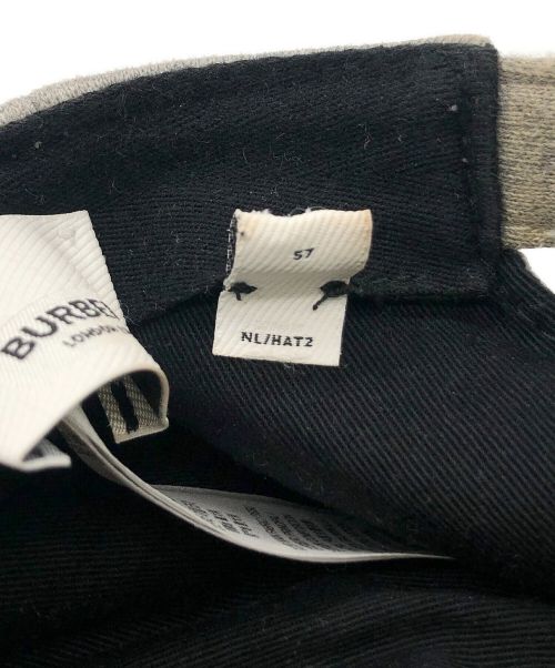 BURBERRY（バーバリー）BURBERRY (バーバリー) キャップ グレー サイズ:Mの古着・服飾アイテム