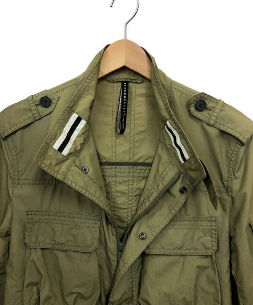 blackbarrett（ブラックバレット）blackbarrett (ブラックバレット) ミリタリージャケット オリーブ サイズ:Lの古着・服飾アイテム