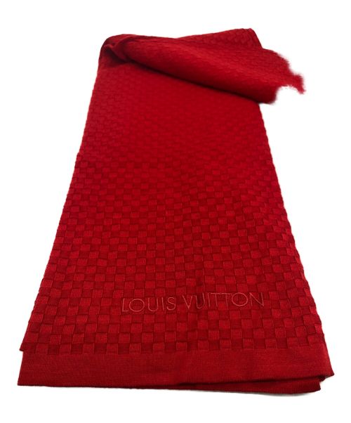 LOUIS VUITTON（ルイ ヴィトン）LOUIS VUITTON (ルイ ヴィトン) ストール レッドの古着・服飾アイテム