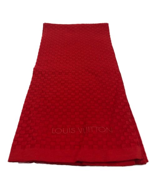LOUIS VUITTON（ルイ ヴィトン）LOUIS VUITTON (ルイ ヴィトン) ストール レッドの古着・服飾アイテム