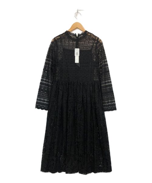 Aga（アーガ）Aga (アーガ) レースワンピース ブラック サイズ:9号の古着・服飾アイテム
