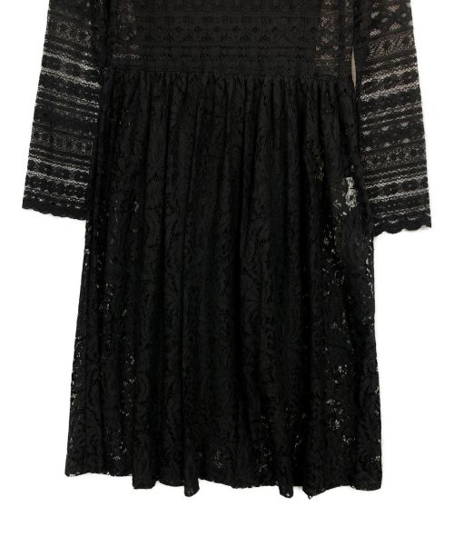 Aga（アーガ）Aga (アーガ) レースワンピース ブラック サイズ:9号の古着・服飾アイテム