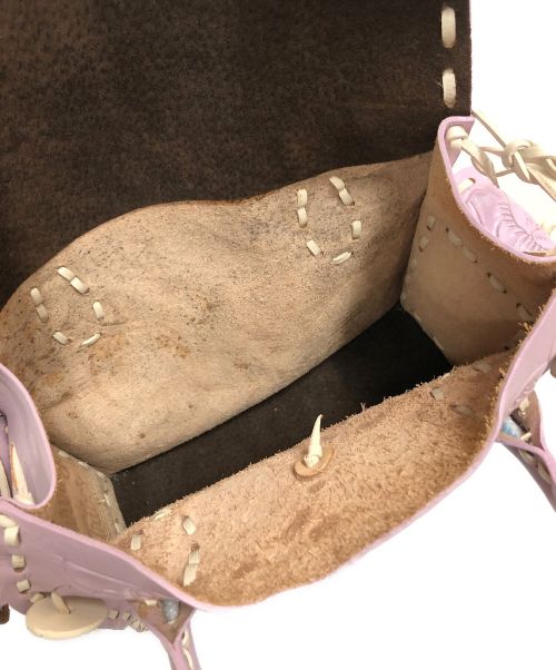 Carving Tribes（カービングトライブス）Carving Tribes (カービングトライブス) ハンドバッグ パープルの古着・服飾アイテム