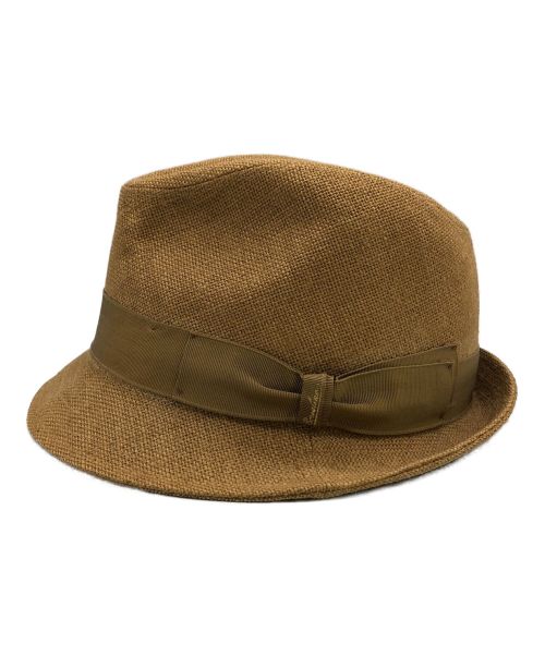 BORSALINO（ボルサリーノ）BORSALINO (ボルサリーノ) 中折れハット カーキ サイズ:58の古着・服飾アイテム