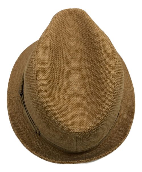 BORSALINO（ボルサリーノ）BORSALINO (ボルサリーノ) 中折れハット カーキ サイズ:58の古着・服飾アイテム