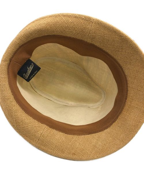 BORSALINO（ボルサリーノ）BORSALINO (ボルサリーノ) 中折れハット カーキ サイズ:58の古着・服飾アイテム