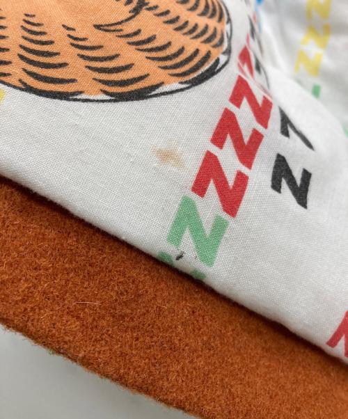 SEVESKIG（セヴシグ）SEVESKIG (セヴシグ) ドンキーカラースタジャン オレンジ×アイボリー サイズ:ｍの古着・服飾アイテム