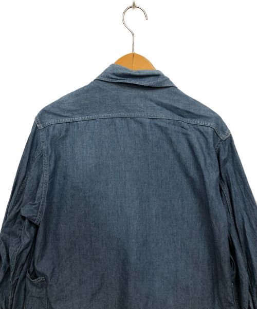 SASSAFRAS（ササフラス）SASSAFRAS (ササフラス) デニムシャツ ブルー サイズ:XSの古着・服飾アイテム