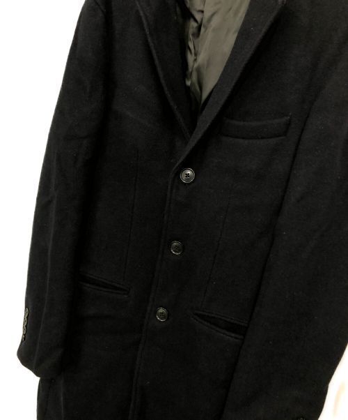 ABAHOUSE ECRU（アバハウス エクリュ）ABAHOUSE ECRU (アバハウス エクリュ) ウールコート ネイビー サイズ:46の古着・服飾アイテム