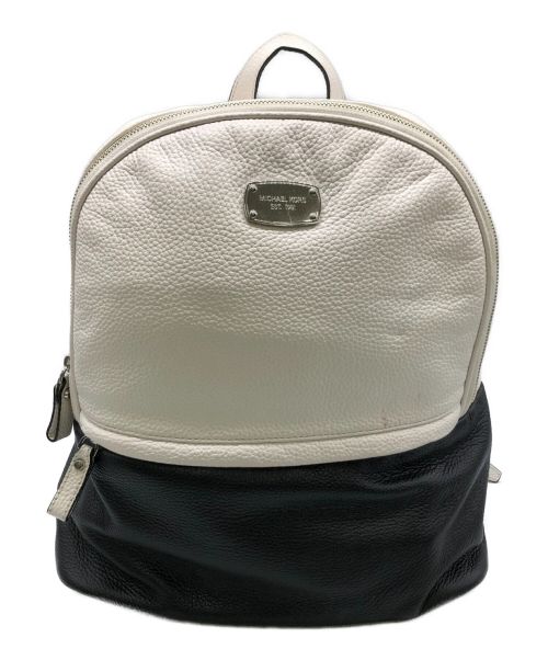MICHAEL KORS（マイケル・コース）MICHAEL KORS (マイケルコース) リュック ブラック×ホワイトの古着・服飾アイテム