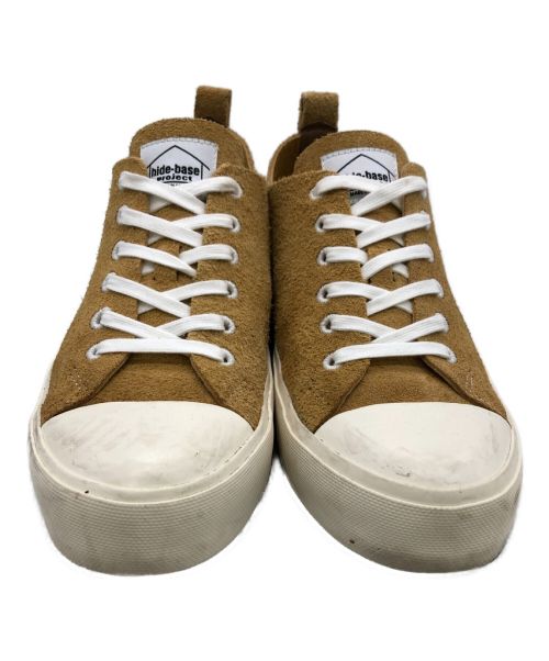HIDE-BASE PROJECT（ハイドベースプロジェクト）HIDE-BASE PROJECT (ハイドベースプロジェクト) カットスニーカー ライトブラウン サイズ:26.5の古着・服飾アイテム