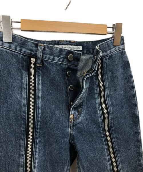 JOHN LAWRENCE SULLIVAN（ジョン ローレンス サリバン）JOHN LAWRENCE SULLIVAN (ジョンローレンスサリバン) ジップパンツ インディゴ サイズ:XSの古着・服飾アイテム