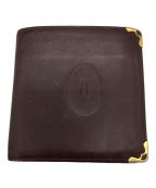 Cartierカルティエ）の古着「2つ折り財布」｜ボルドー