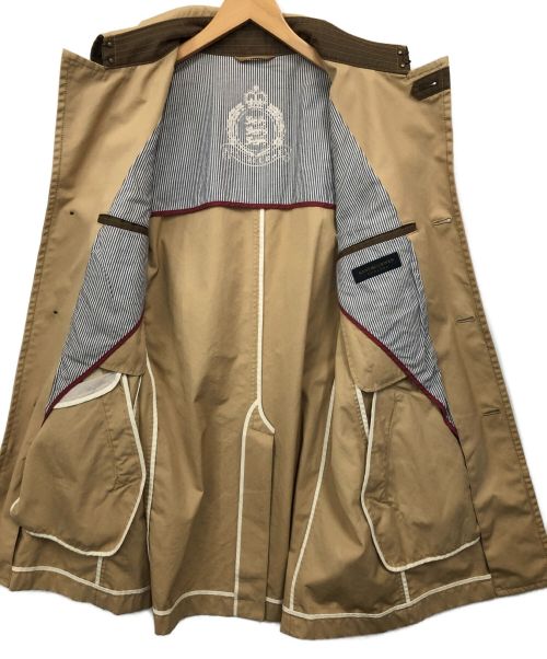 KENT&CURWEN（ケント・アンド・カーウェン）KENT&CURWEN (ケント・アンド・カーウェン) ステンカラーコート カーキ サイズ:LLの古着・服飾アイテム