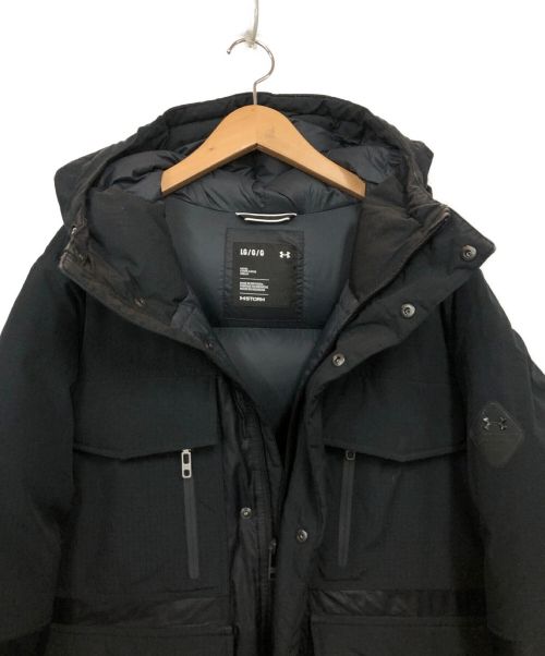 UNDER ARMOUR（アンダーアーマー）UNDER ARMOUR (アンダー アーマー) ダウンジャケット ブラック サイズ:LGの古着・服飾アイテム