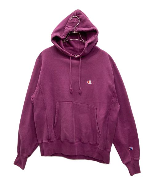 Champion REVERSE WEAVE（チャンピオン リバース ウィーブ）Champion REVERSE WEAVE (チャンピオン リバース ウィーブ) プルオーバーパーカー パープル サイズ:Mの古着・服飾アイテム