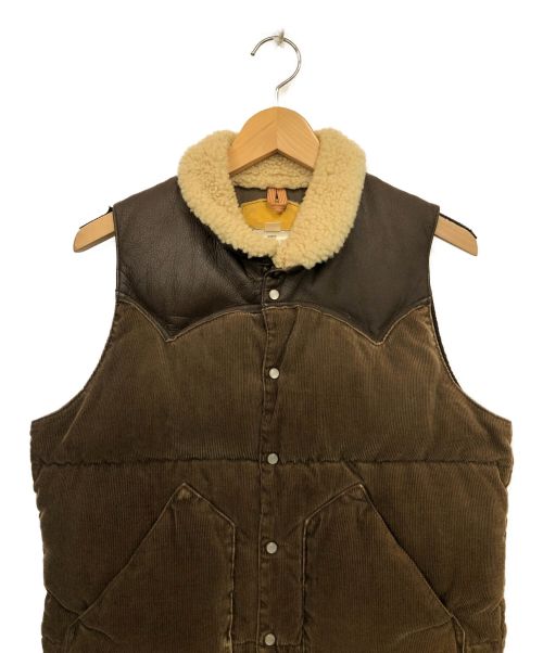 RockyMountainFeatherBed（ロッキーマウンテンフェザーベッド）RockyMountainFeatherBed (ロッキーマウンテンフェザーベッド) ダウンベスト ブラウン サイズ:36の古着・服飾アイテム