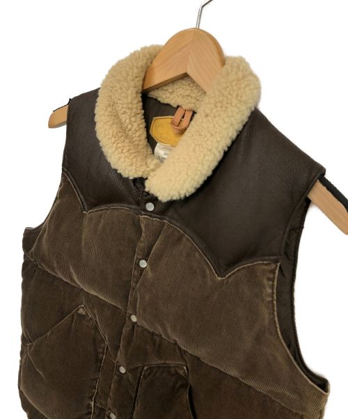 RockyMountainFeatherBed（ロッキーマウンテンフェザーベッド）RockyMountainFeatherBed (ロッキーマウンテンフェザーベッド) ダウンベスト ブラウン サイズ:36の古着・服飾アイテム