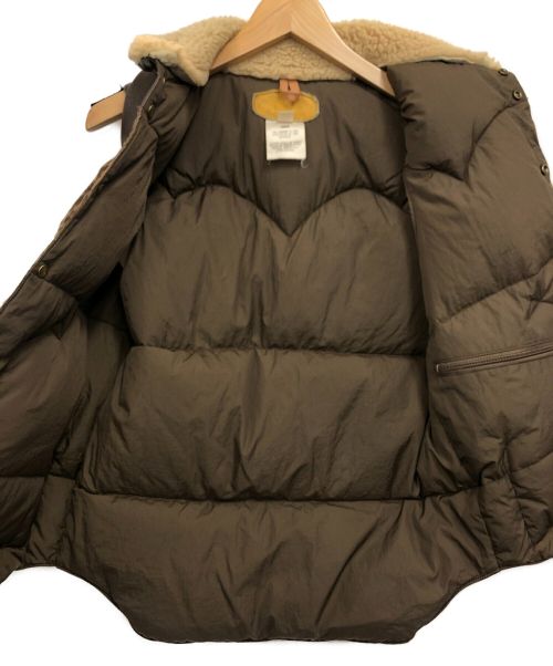 RockyMountainFeatherBed（ロッキーマウンテンフェザーベッド）RockyMountainFeatherBed (ロッキーマウンテンフェザーベッド) ダウンベスト ブラウン サイズ:36の古着・服飾アイテム