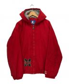 STARTERスターター）の古着「ナイロンジャケット」｜レッド