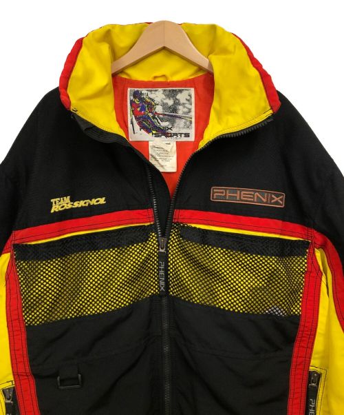 PHENIX SPORTS（フェニックス スポーツ）PHENIX SPORTS (フェニックス スポーツ) ジャケット ブラック×イエロー サイズ:Lの古着・服飾アイテム