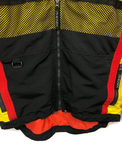 PHENIX SPORTS（フェニックス スポーツ）PHENIX SPORTS (フェニックス スポーツ) ジャケット ブラック×イエロー サイズ:Lの古着・服飾アイテム