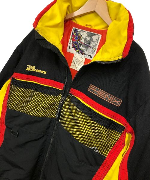 PHENIX SPORTS（フェニックス スポーツ）PHENIX SPORTS (フェニックス スポーツ) ジャケット ブラック×イエロー サイズ:Lの古着・服飾アイテム