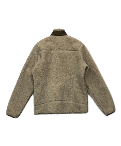 Patagonia（パタゴニア）Patagonia (パタゴニア) フリースジャケット アイボリー×オリーブ サイズ:Sの古着・服飾アイテム