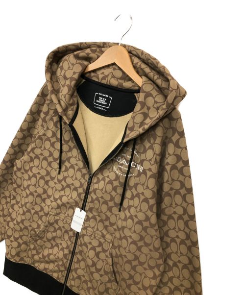 COACH（コーチ）COACH (コーチ) ジップパーカー ブラウン サイズ:L 未使用品の古着・服飾アイテム