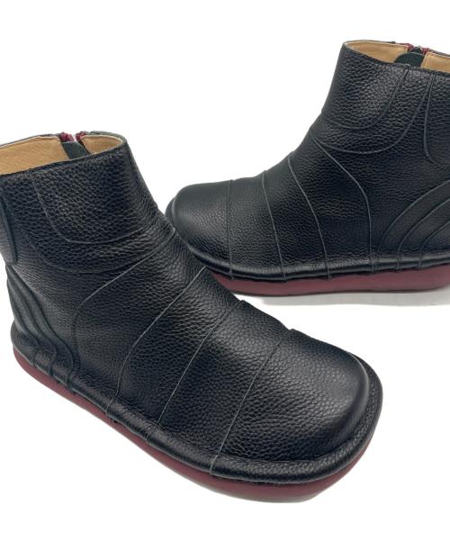 estacion（エスタシオ）estacion (エスタシオ) ショートブーツ ブラック サイズ:Mの古着・服飾アイテム