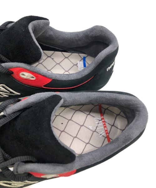 NEW BALANCE（ニューバランス）NEW BALANCE (ニューバランス) ローカットスニーカー ブラック×グレー サイズ:27.5の古着・服飾アイテム