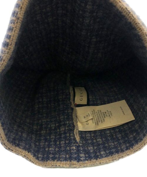 GUCCI（グッチ）GUCCI (グッチ) ニット帽 サイズ:M(58cm)の古着・服飾アイテム
