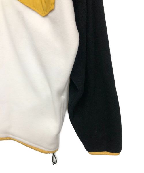 MAGENTA SKATEBOARDS（マジェンタスケートボード）MAGENTA SKATEBOARDS (マジェンタスケートボード) ハーフジップフリース ホワイト×ブラック サイズ:Mの古着・服飾アイテム