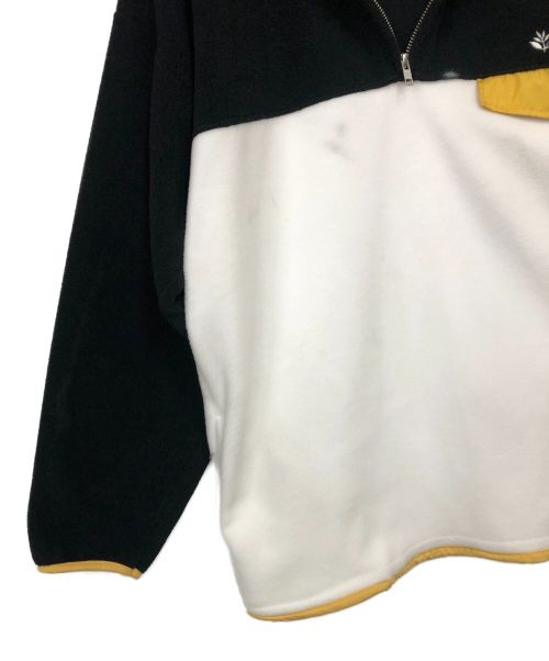 MAGENTA SKATEBOARDS（マジェンタスケートボード）MAGENTA SKATEBOARDS (マジェンタスケートボード) ハーフジップフリース ホワイト×ブラック サイズ:Mの古着・服飾アイテム