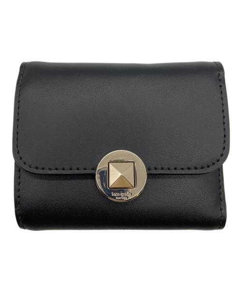 Kate Spade（ケイトスペード）Kate Spade (ケイトスペード) 3つ折り財布 ブラックの古着・服飾アイテム