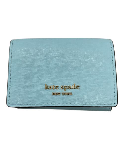 Kate Spade（ケイトスペード）Kate Spade (ケイトスペード) 3つ折り財布 スカイブルーの古着・服飾アイテム