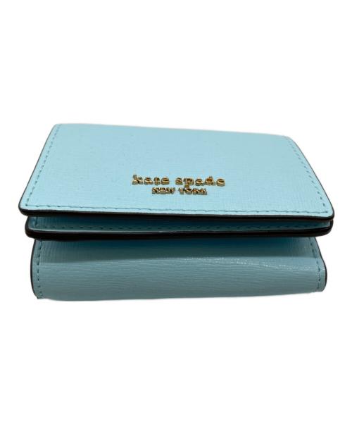 Kate Spade（ケイトスペード）Kate Spade (ケイトスペード) 3つ折り財布 スカイブルーの古着・服飾アイテム