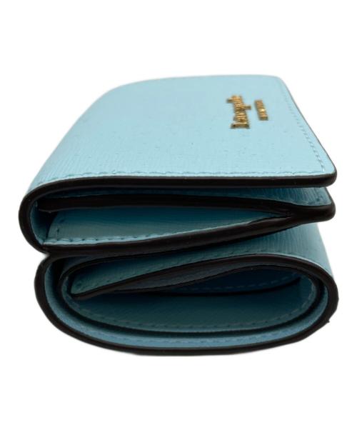 Kate Spade（ケイトスペード）Kate Spade (ケイトスペード) 3つ折り財布 スカイブルーの古着・服飾アイテム