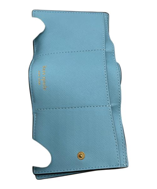 Kate Spade（ケイトスペード）Kate Spade (ケイトスペード) 3つ折り財布 スカイブルーの古着・服飾アイテム