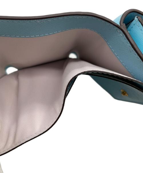 Kate Spade（ケイトスペード）Kate Spade (ケイトスペード) 3つ折り財布 スカイブルーの古着・服飾アイテム