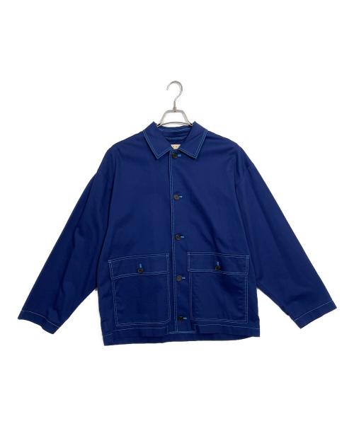 UNIQLO（ユニクロ）UNIQLO (ユニクロ) MARNI (マルニ) ユーティリティジャケット ブルー サイズ:Lの古着・服飾アイテム