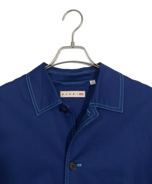 UNIQLO（ユニクロ）UNIQLO (ユニクロ) MARNI (マルニ) ユーティリティジャケット ブルー サイズ:Lの古着・服飾アイテム