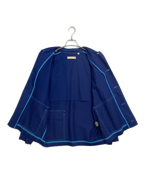 UNIQLO（ユニクロ）UNIQLO (ユニクロ) MARNI (マルニ) ユーティリティジャケット ブルー サイズ:Lの古着・服飾アイテム